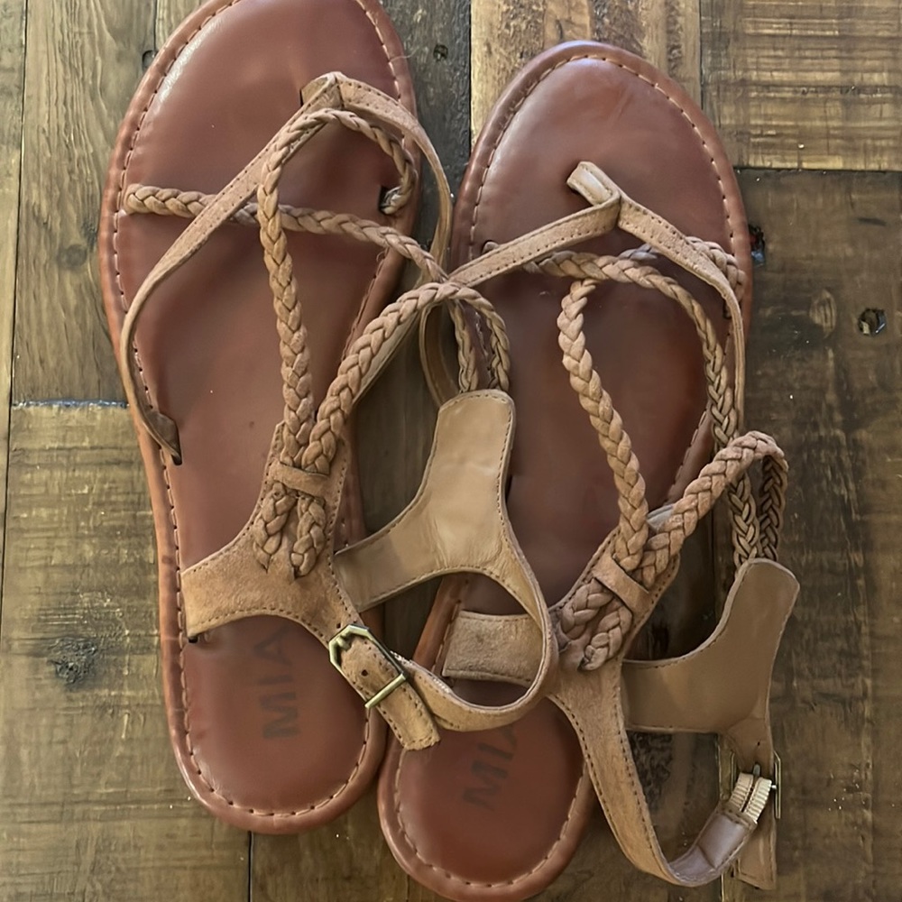 Lightly worn gladiator sandals